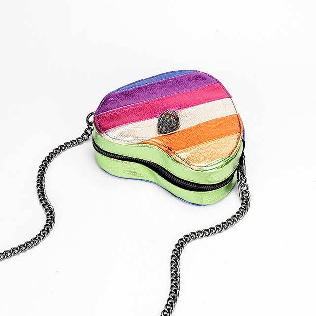 Heart Shaped Style Rainbow Crossbody Bag