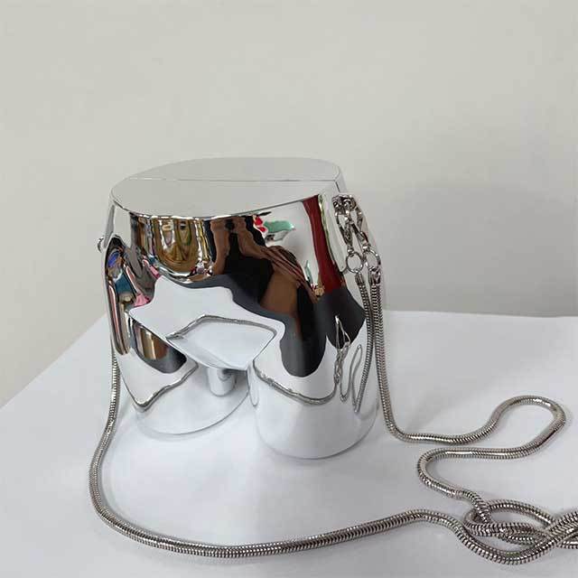 Butt Shaped Chains Crossbody Mini Bag