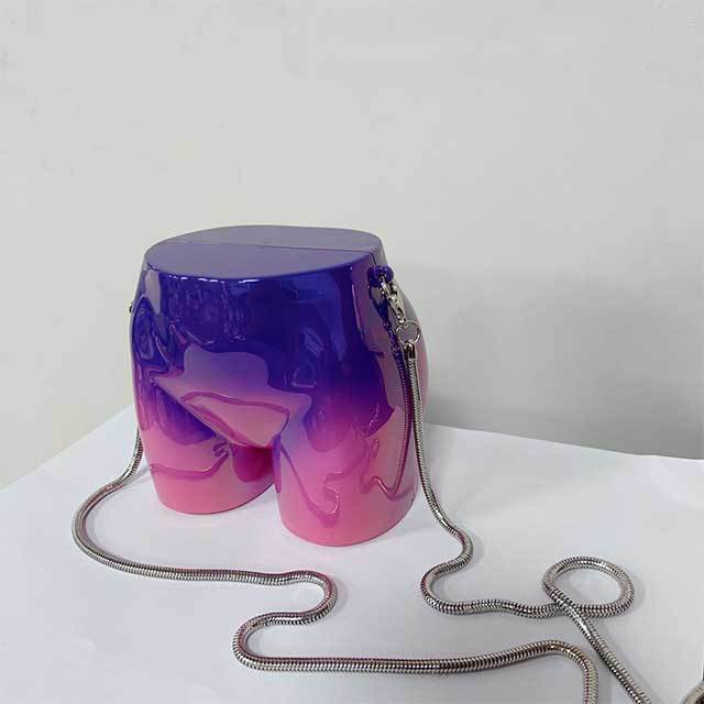 Butt Shaped Chains Crossbody Mini Bag