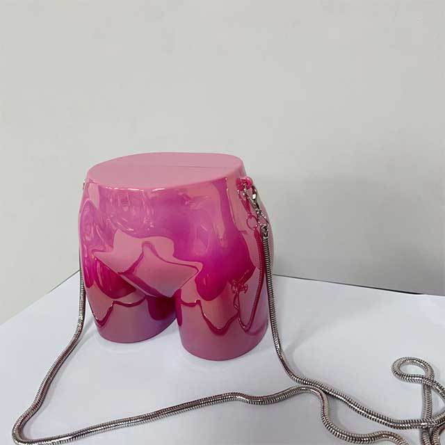 Butt Shaped Chains Crossbody Mini Bag