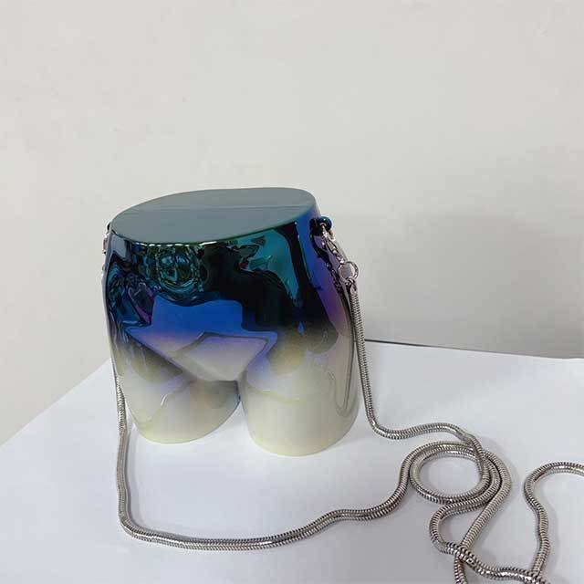 Butt Shaped Chains Crossbody Mini Bag