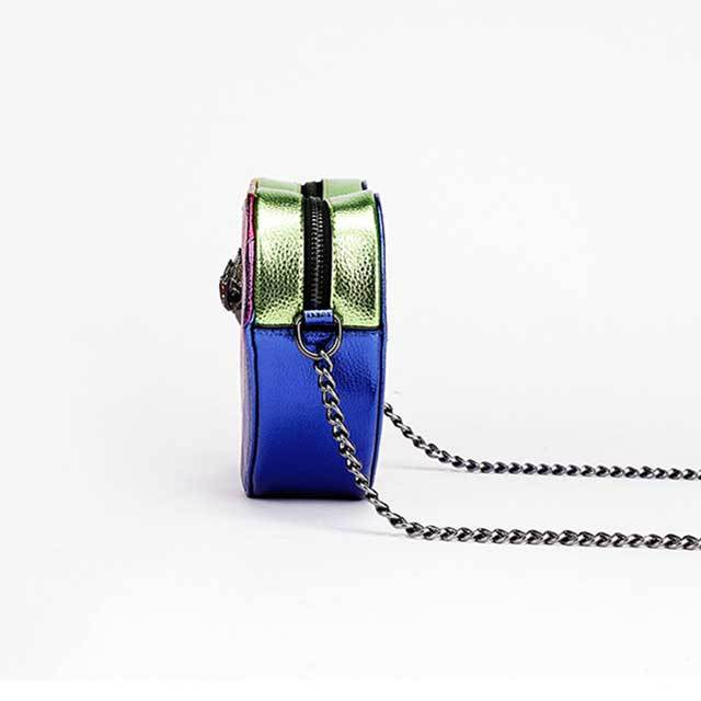 Heart Shaped Style Rainbow Crossbody Bag