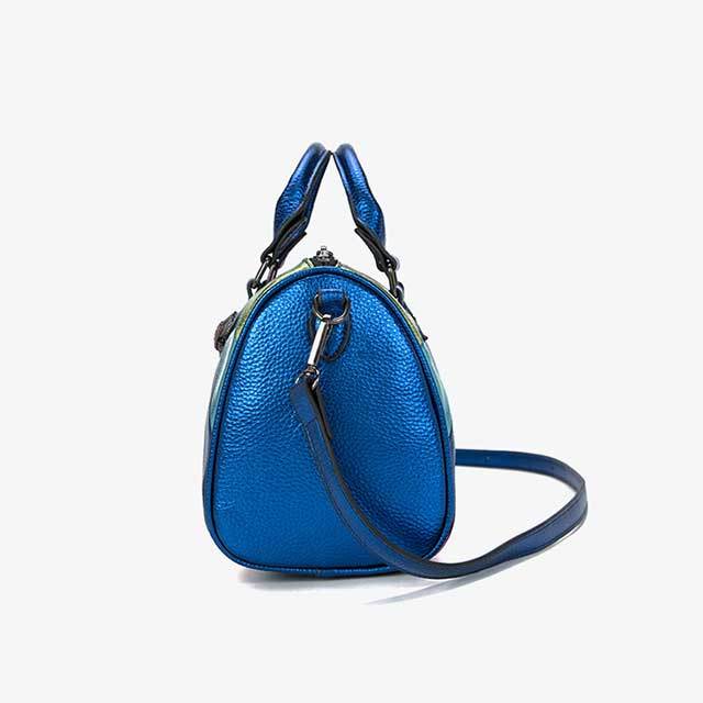 Rainbow Color Patchwork Style Crossbody Handbag