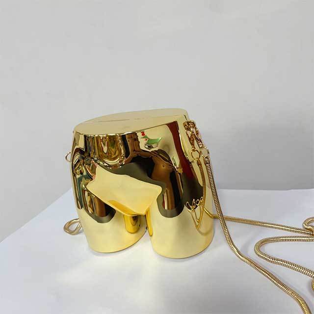 Butt Shaped Chains Crossbody Mini Bag