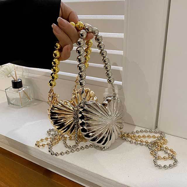 Punk Style Heart Shaped Crossbody Mini Bag