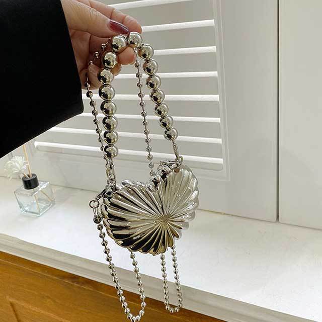 Punk Style Heart Shaped Crossbody Mini Bag