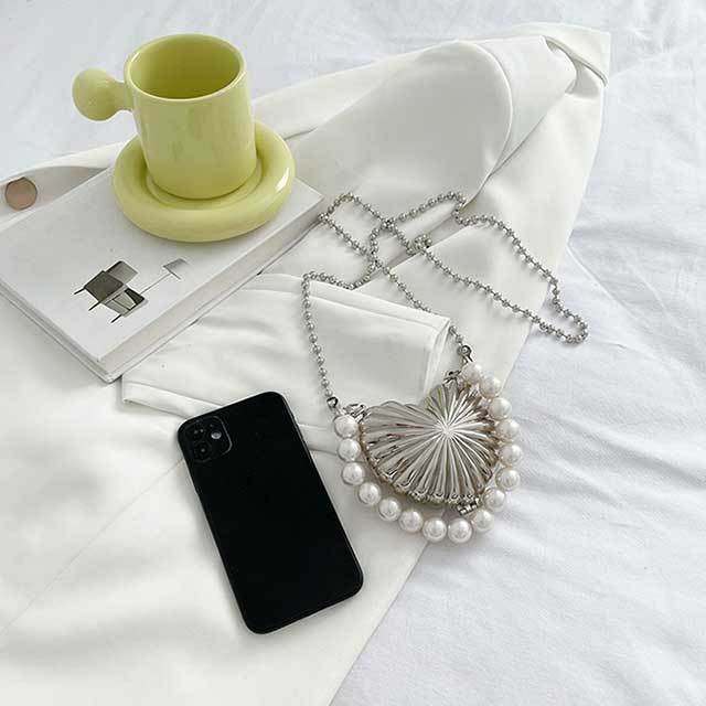 Punk Style Heart Shaped Crossbody Mini Bag