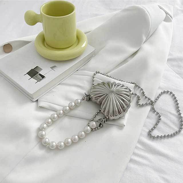 Punk Style Heart Shaped Crossbody Mini Bag