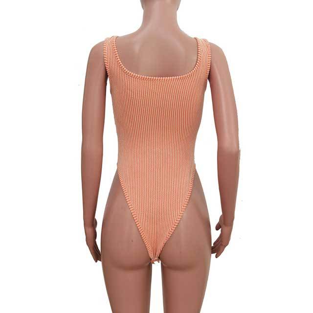 Jacquard Sleeveless Bodysuit Cargo Skirt Set