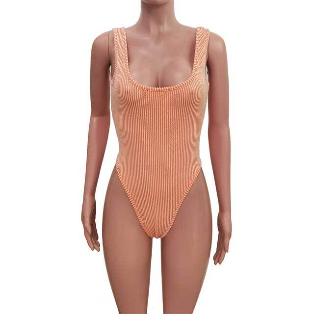 Jacquard Sleeveless Bodysuit Cargo Skirt Set