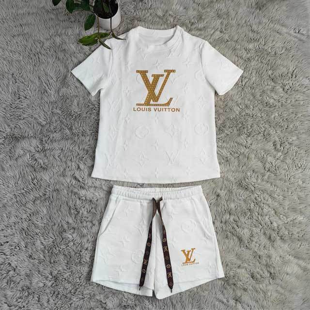 Fashion Embossing Casual Two Piece Set