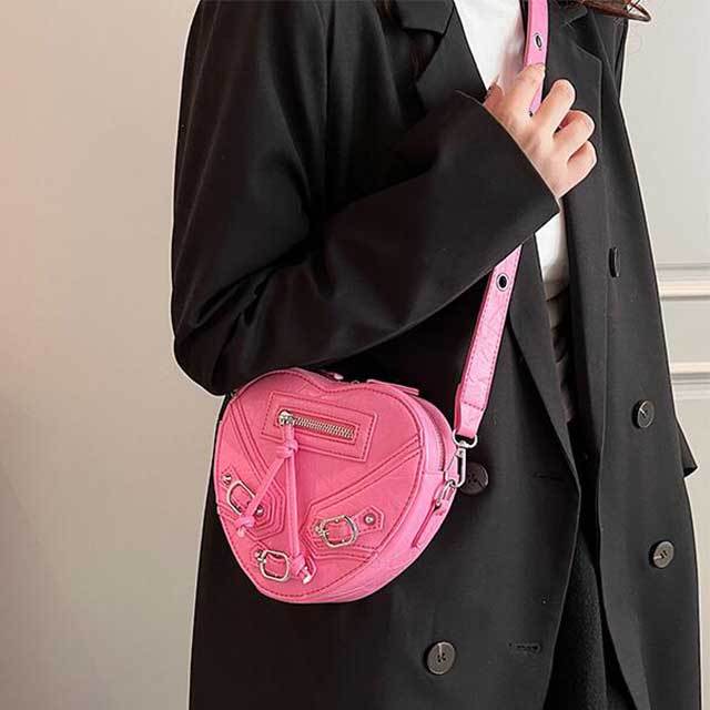 Fashion Heart Shaped Crossbody Shoulder Bag