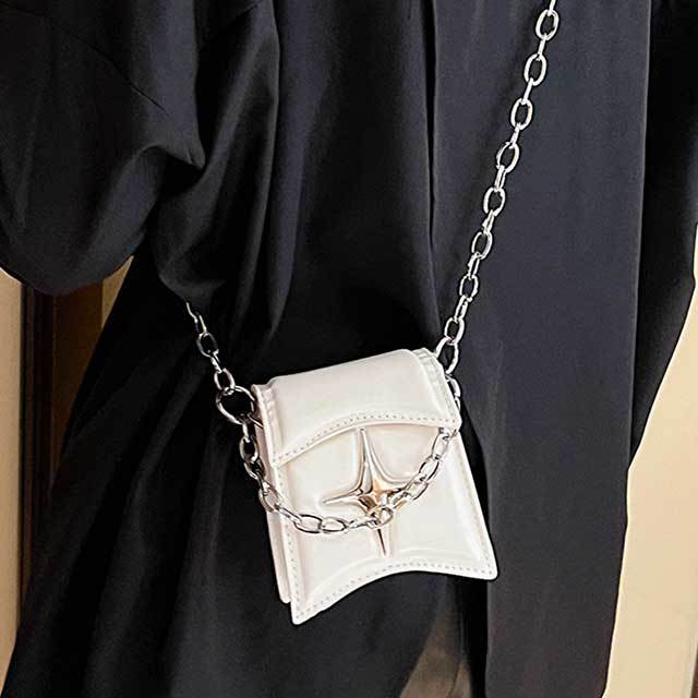 Stylish Simple Design Chains Crossbody Mini Bag