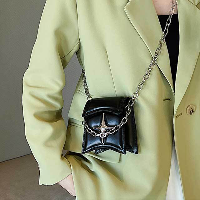 Stylish Simple Design Chains Crossbody Mini Bag