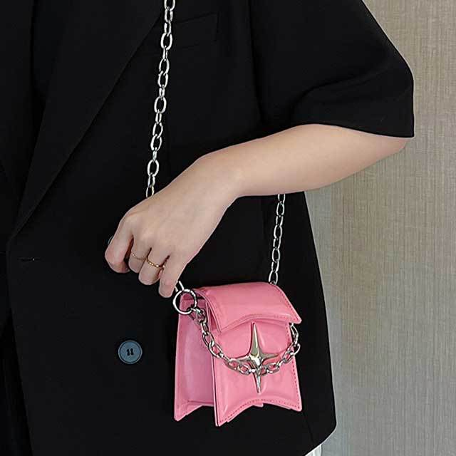 Stylish Simple Design Chains Crossbody Mini Bag