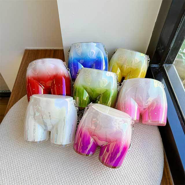 Gradient Color Crossbody Butt Bag