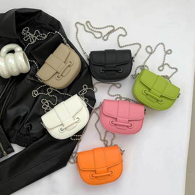 Candy Color Chains Crossbody Mini Bag