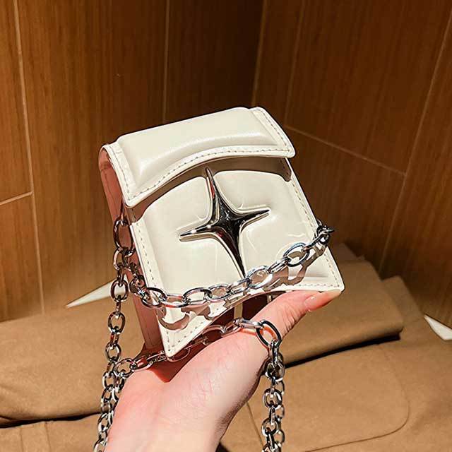 Stylish Simple Design Chains Crossbody Mini Bag
