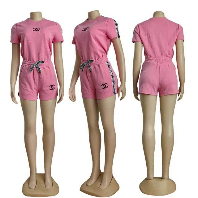 Embossing Casual Two Piece Set