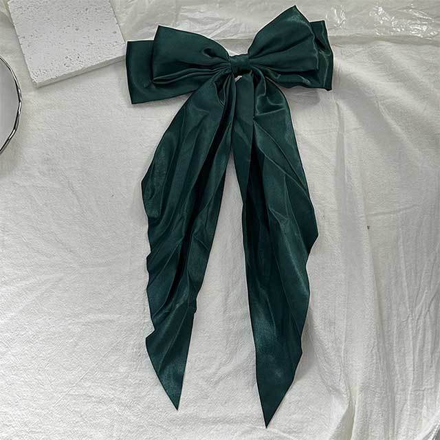Solid Color Ribbon Bowknot Shaped Hair Clips
