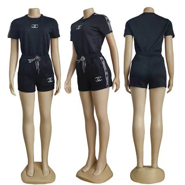 Embossing Casual Two Piece Set