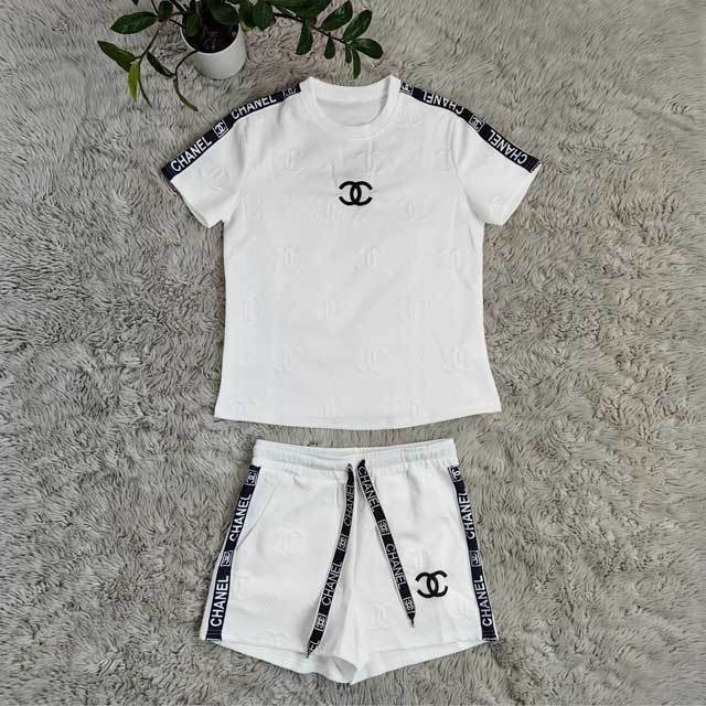 Embossing Casual Two Piece Set