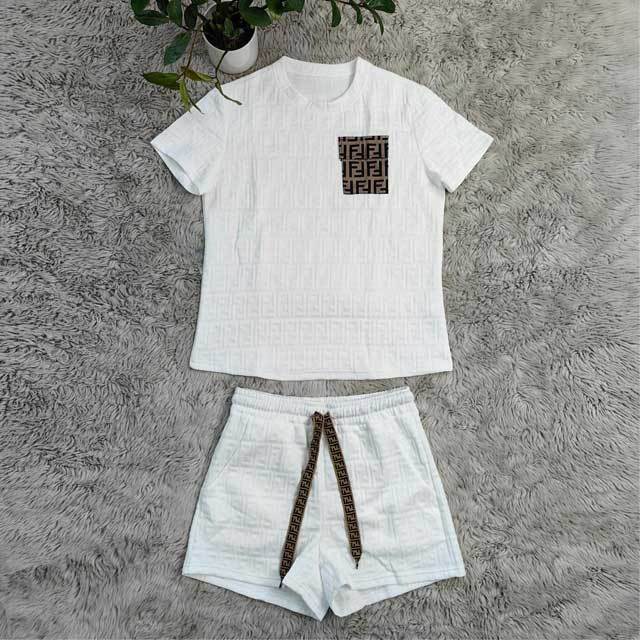 Embossing Casual Short Set