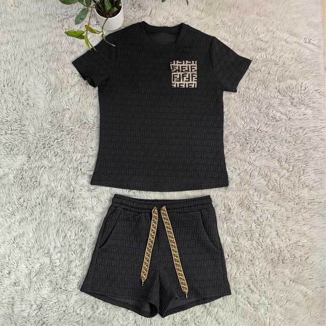 Embossing Casual Short Set