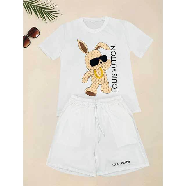 Printed Casual Two Piece Short Set