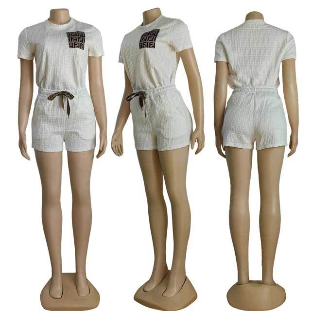 Embossing Casual Short Set