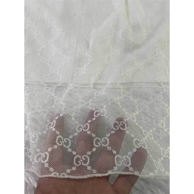 Mesh Short Sleeve Top Skirt Set