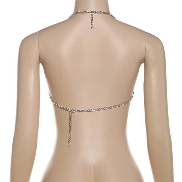 Metal Chain Halter Top
