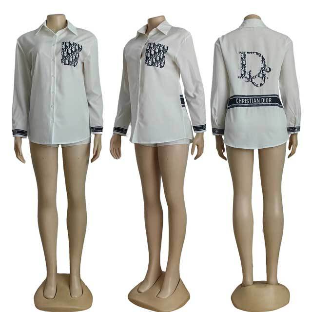Embroidery Long Sleeve Shirt