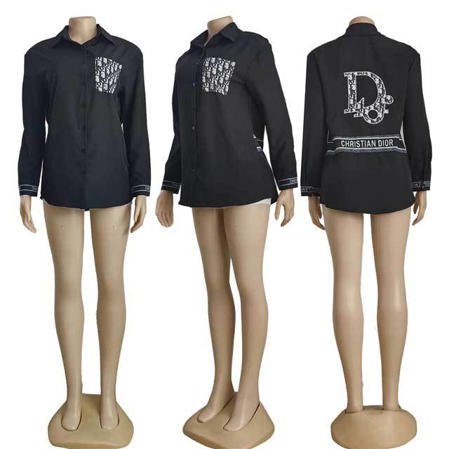 Embroidery Long Sleeve Shirt
