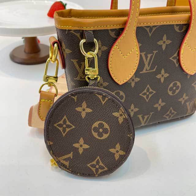 Fashion Print Leather Crossbody Handbag