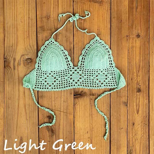 Handmade Crochet Swimming Backless Top