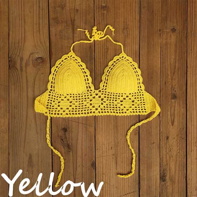 Handmade Crochet Swimming Backless Top