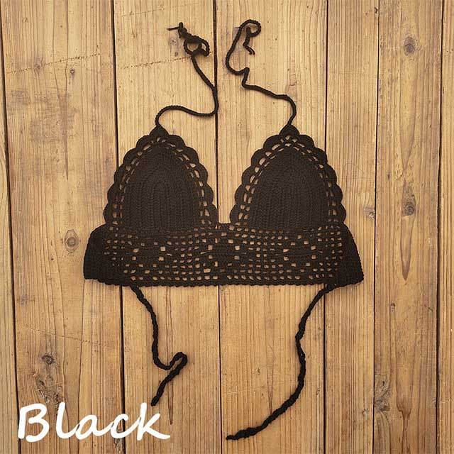 Handmade Crochet Swimming Backless Top