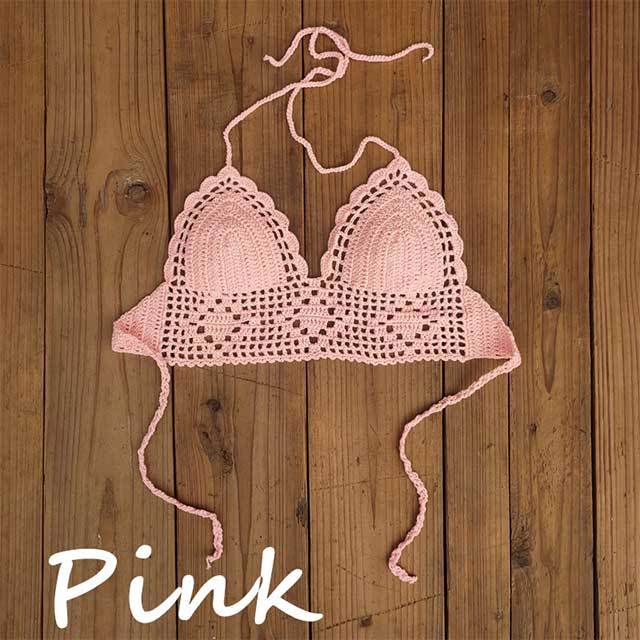 Handmade Crochet Swimming Backless Top