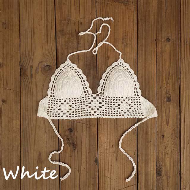 Handmade Crochet Swimming Backless Top