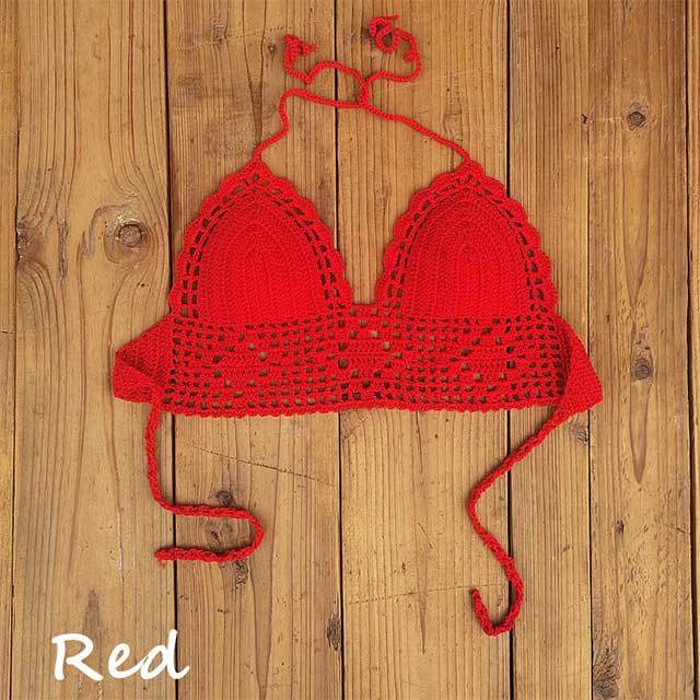 Handmade Crochet Swimming Backless Top