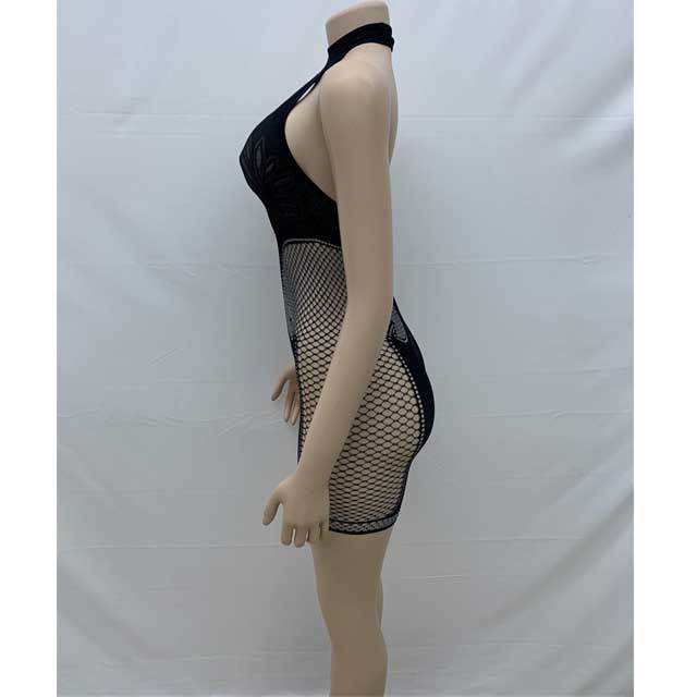 Hollow Out Choker Lingerie Romper