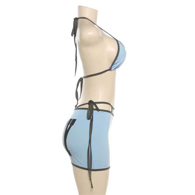 Printed 3 Piece Bikini Set