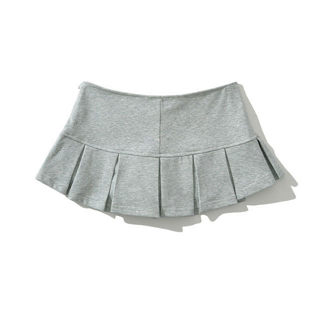 Low Waist Pleated Mini Skirt Shorts