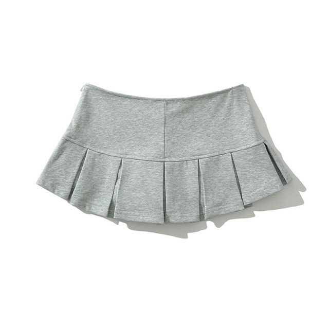 Low Waist Pleated Mini Skirt Shorts