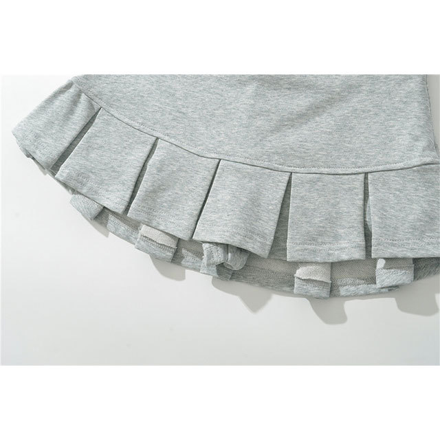 Low Waist Pleated Mini Skirt Shorts