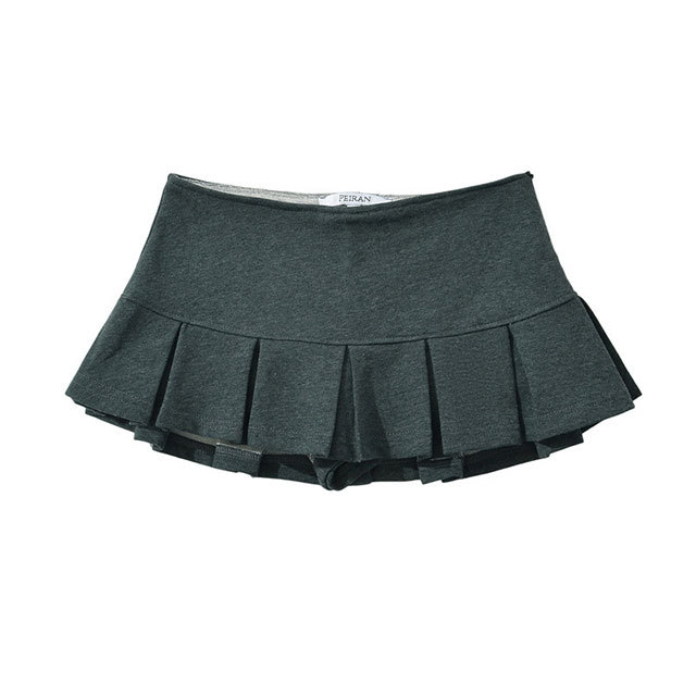 Low Waist Pleated Mini Skirt Shorts