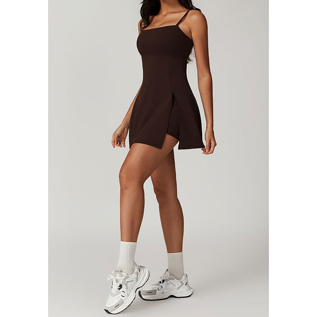 Adjustable Straps Cami Backless Golf Dress