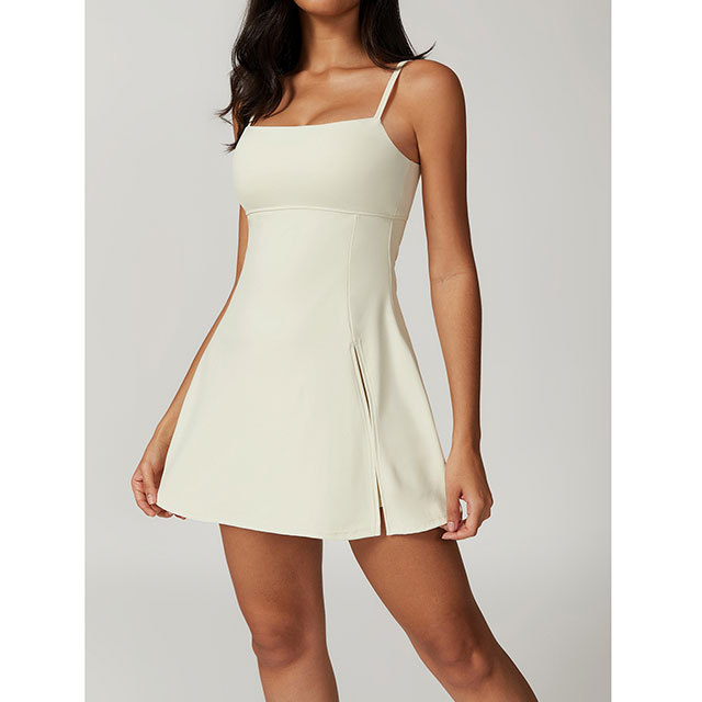 Adjustable Straps Cami Backless Golf Dress