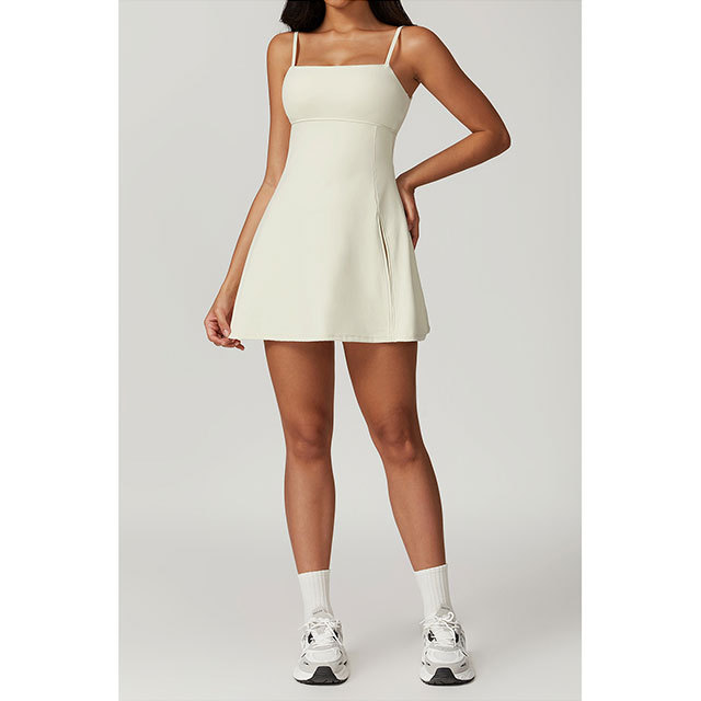Adjustable Straps Cami Backless Golf Dress